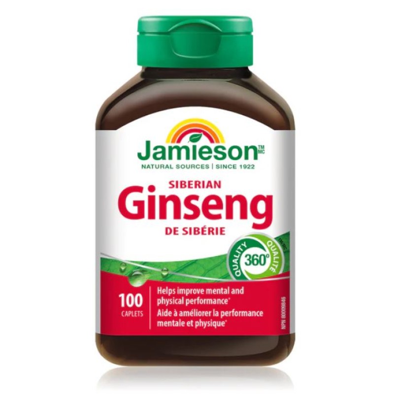 JAMIESON SIBERIAN GINSENG CAPLETS 100`S